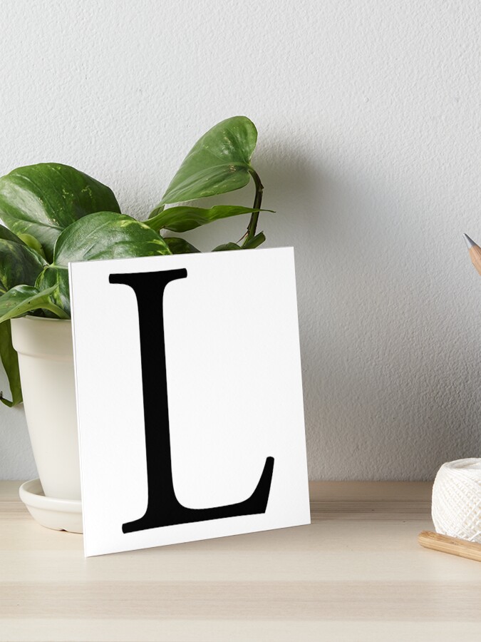 L Alphabet Letter Lima Lincoln A To Z 12th Letter Of Alphabet Initial Name Letters Nick Name Art Board Print By Tomsredbubble Redbubble