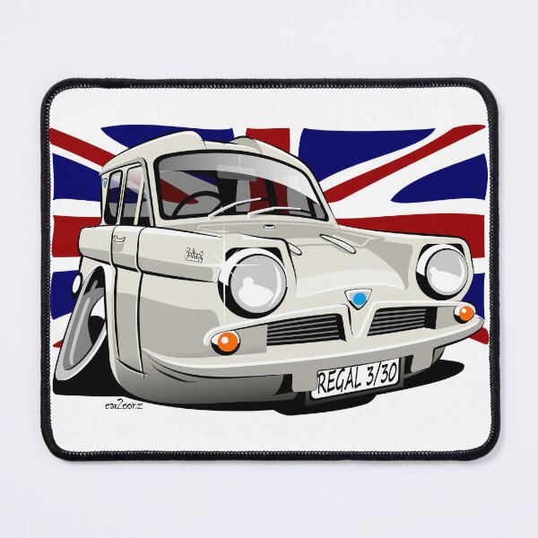 Item preview, Reliant Regal 3/30 saloon caricature white designed and sold by car2oonz.
