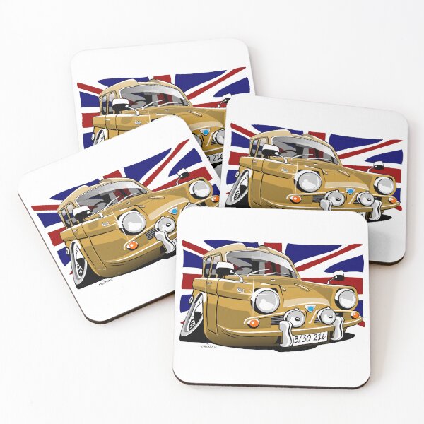 Item preview, Reliant Regal 3/30 saloon caricature gold 21e designed and sold by car2oonz.