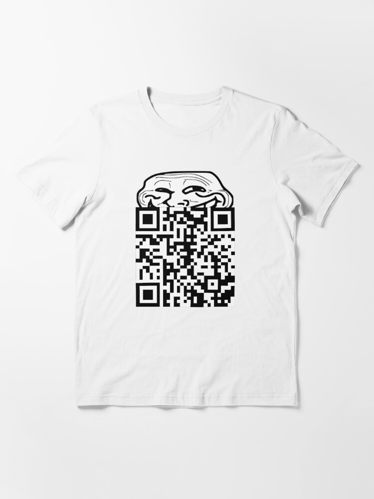 Funny Rick Roll Meme QR Code Do Not Scan Design Tall T-Shirt