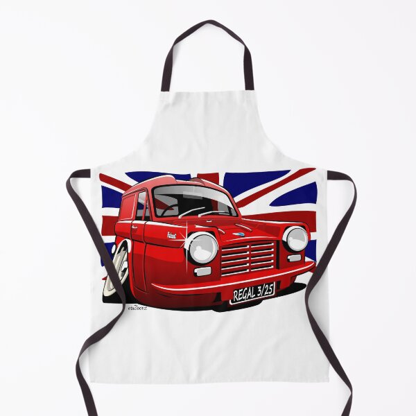 Item preview, Reliant Regal Super van caricature red designed and sold by car2oonz.