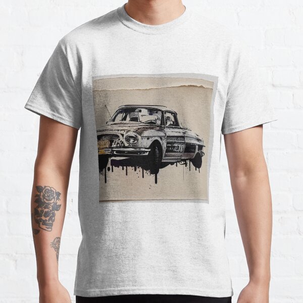 Vintage Ink on Paper Art - ink and paper vintage digital art 5 Classic T-Shirt