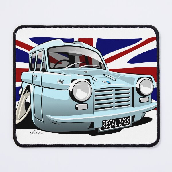 Item preview, Reliant Regal 3/25 saloon caricature blue designed and sold by car2oonz.