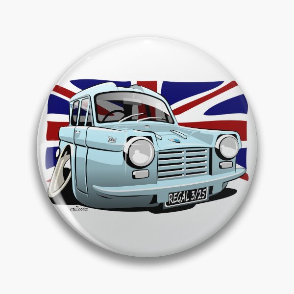 Item preview, Reliant Regal 3/25 saloon caricature blue designed and sold by car2oonz.