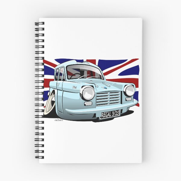 Item preview, Reliant Regal 3/25 saloon caricature blue designed and sold by car2oonz.