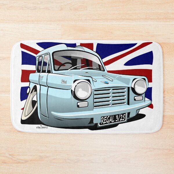 Item preview, Reliant Regal 3/25 saloon caricature blue designed and sold by car2oonz.