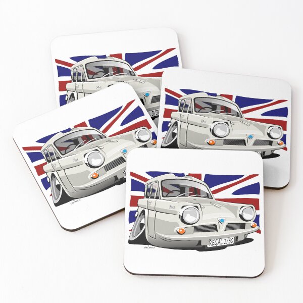 Item preview, Reliant Regal 3/30 saloon caricature white designed and sold by car2oonz.
