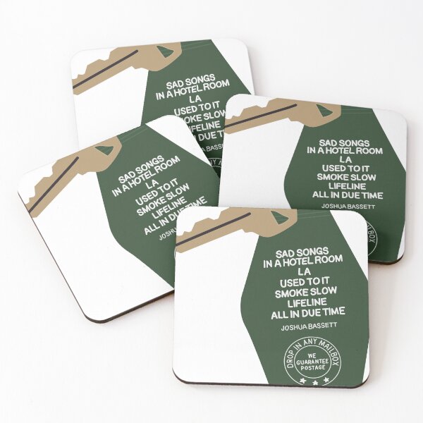 Item preview, Joshua Bassett Keychain Sad Songs In a Hotel Room designed and sold by courtneycrazy.