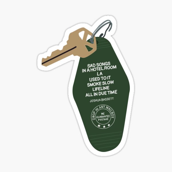 Item preview, Joshua Bassett Keychain Sad Songs In a Hotel Room designed and sold by courtneycrazy.
