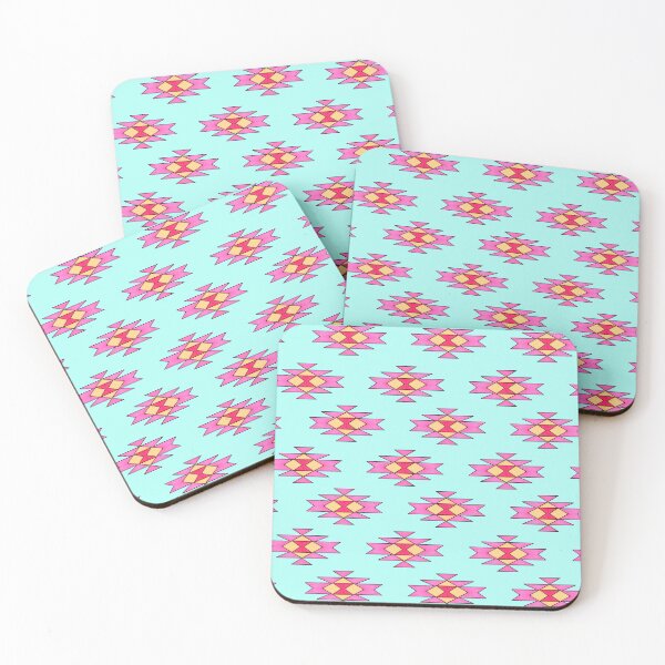 Item preview, Pink & Blue Aztec  designed and sold by ArtbyAdriane.