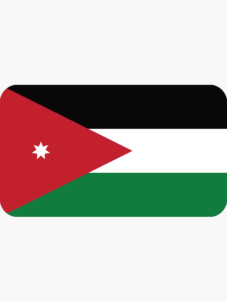 "Jordan Flag Sticker" Sticker for Sale by Daymand Redbubble