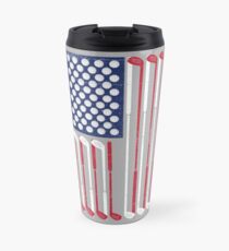 Vintage Flag > US Flag Made of Golf Balls + Clubs > Cool Golf Thermobecher