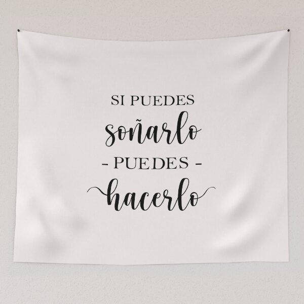Item preview, Si puedes soñarlo puedes hacerlo, Spanish Quote designed and sold by Aryam Quotes.