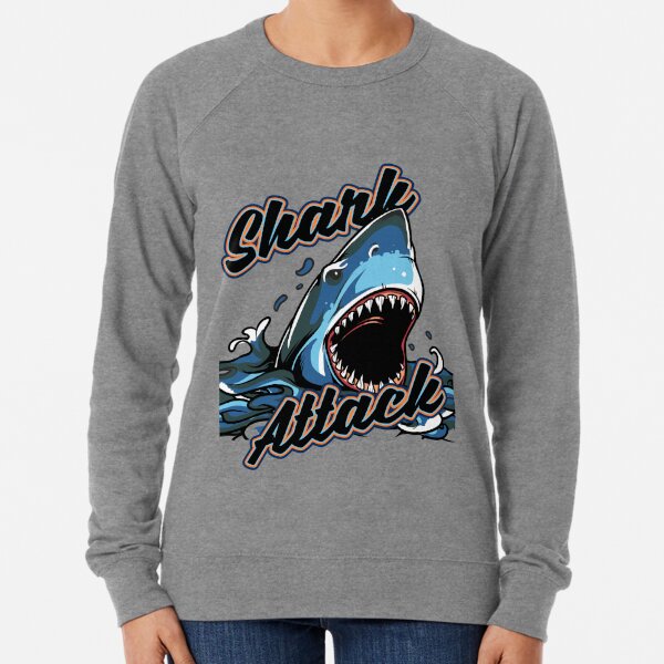 Gymshark Shark Attack Oversized Hoodie - Grey