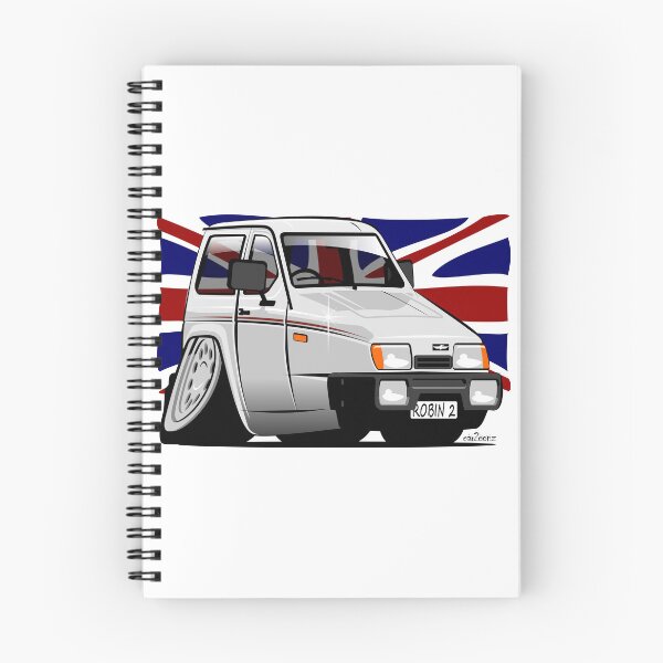 Item preview, Reliant Robin estate caricature white designed and sold by car2oonz.