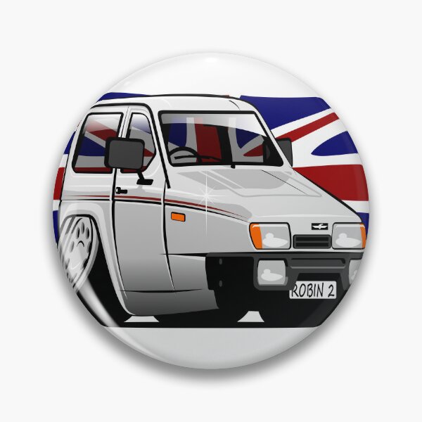 Item preview, Reliant Robin estate caricature white designed and sold by car2oonz.