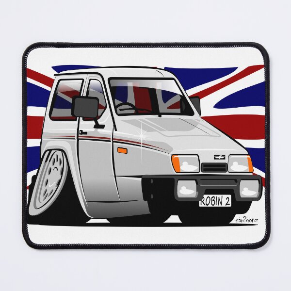 Item preview, Reliant Robin estate caricature white designed and sold by car2oonz.