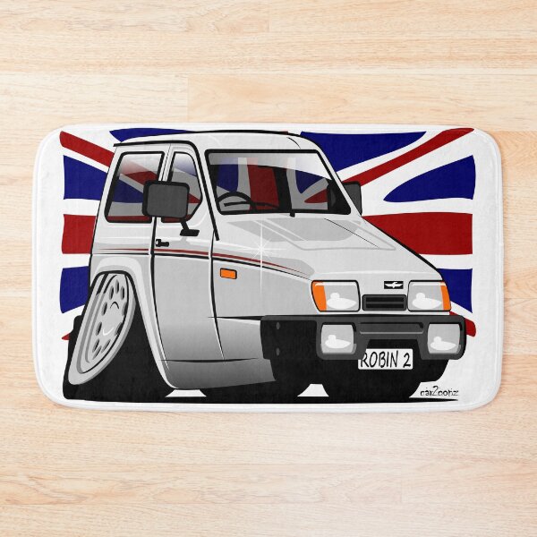 Item preview, Reliant Robin estate caricature white designed and sold by car2oonz.