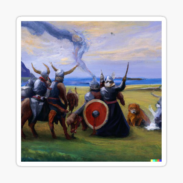 Viking Battles Stickers for Sale