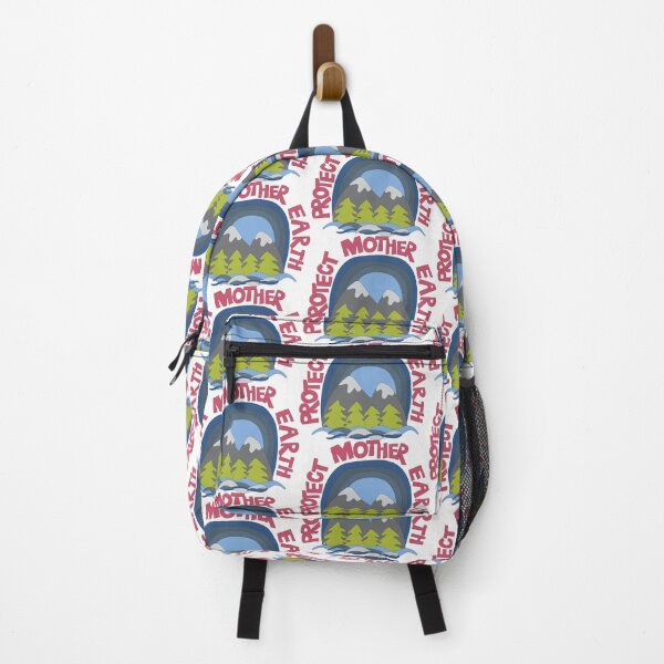 Item preview, Protect Mother Earth Illustrated Mountain Climate Change Ambassador designed and sold by AngelDawnDesign.