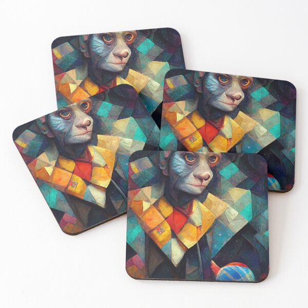 Item preview, Victor - Colorful Cubic Multidimensional Monkey designed and sold by JediNeil.