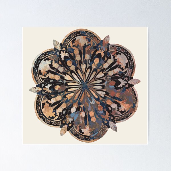 Item preview, Mandala de flores exóticas designed and sold by Tuesdayg.