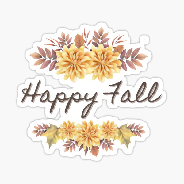 Item preview, Happy Fall Flowers designed and sold by BreezyBalloon.