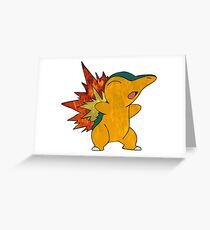 Fire Cyndaquil Greeting Card