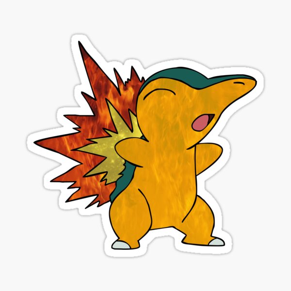 Fire Cyndaquil Sticker