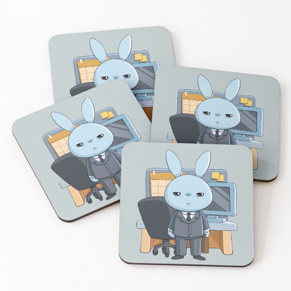 Item preview, Tired Office Bunny designed and sold by PaperRain.