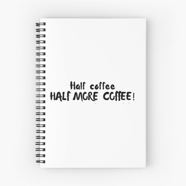 Item preview, half coffee half more coffee - funny designed and sold by PellSilversmith.
