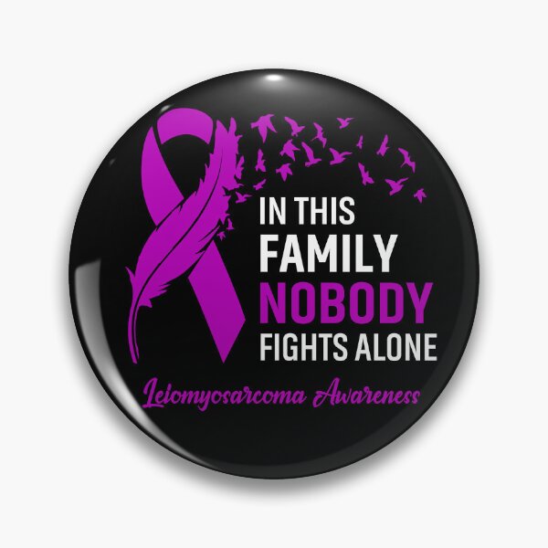 Item preview, In This Family Nobody Fights Alone Leiomyosarcoma Awareness Feather Ribbon designed and sold by frechettee.
