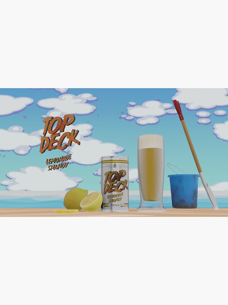 1980's Top Deck Shandy Drink" Sticker for Sale by | Redbubble