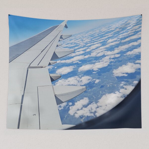 Item preview, Airplane Window View Blue Sky White Clouds designed and sold by Brasilia.