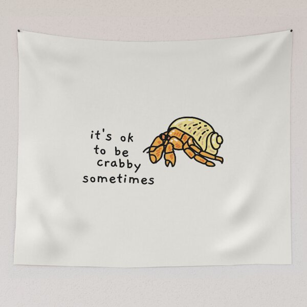 Item preview, it's ok to be crabby sometimes designed and sold by AprilCreations.