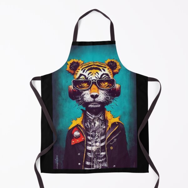 Item preview, Cool Punk Rock Pop Graffiti Tiger Animal designed and sold by TheWildFlix.