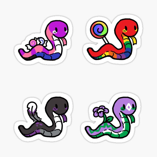 Bisssexual Snake - Reptile - Sticker