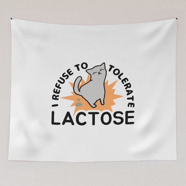 Item preview, I Refuse To Tolerate Lactose - Funny Cat Poo designed and sold by ViewerEqualsPhoton.