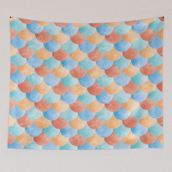 Item preview, Funny Mermaid Scales Pattern 2 designed and sold by stylebytara.