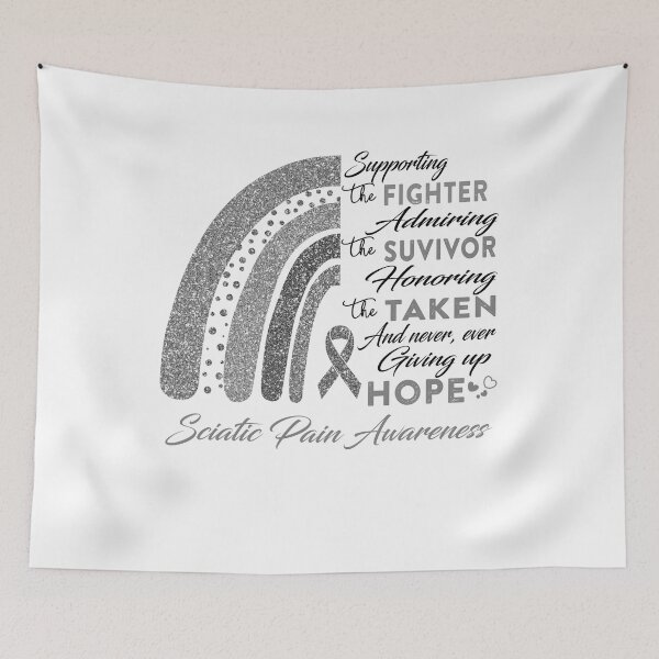 Item preview, Sciatic Pain Warrior Supporting Fighter  Awareness designed and sold by Gillosina.