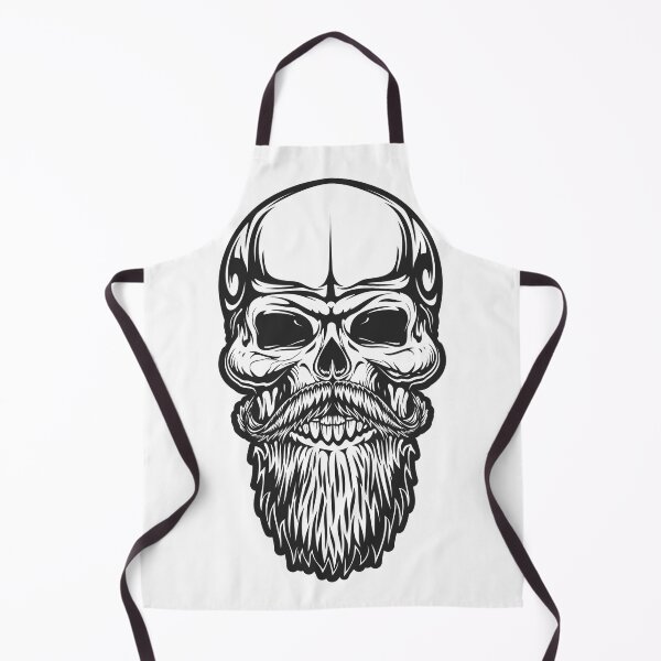Item preview, Hipster Bearded Skull Gothic Barber Print designed and sold by HASSAN&M ★★★★★.