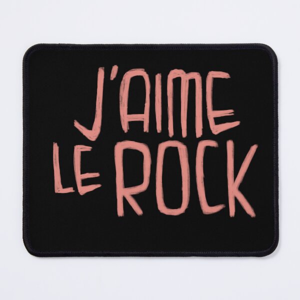 Item preview, Rock Musique, Typography, I love Rock Music, J'aime le Rock designed and sold by badlydrawnbabe.