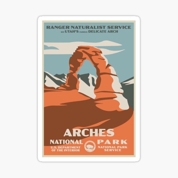 Item preview, Arches National Park Poster designed and sold by NSTradingCo.