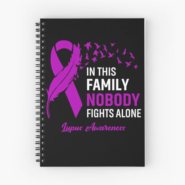 Item preview, In This Family Nobody Fights Alone Lupus Awareness Feather Ribbon designed and sold by frechettee.