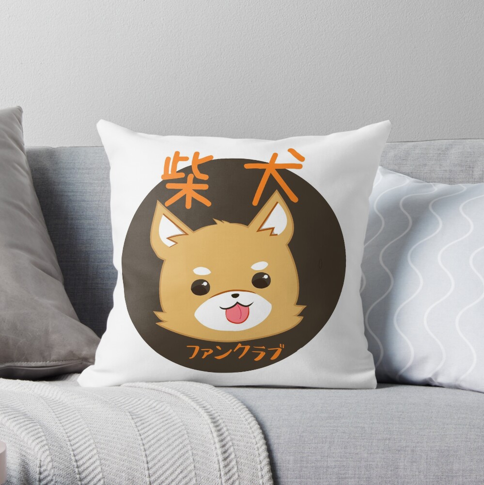 shiba throw pillow