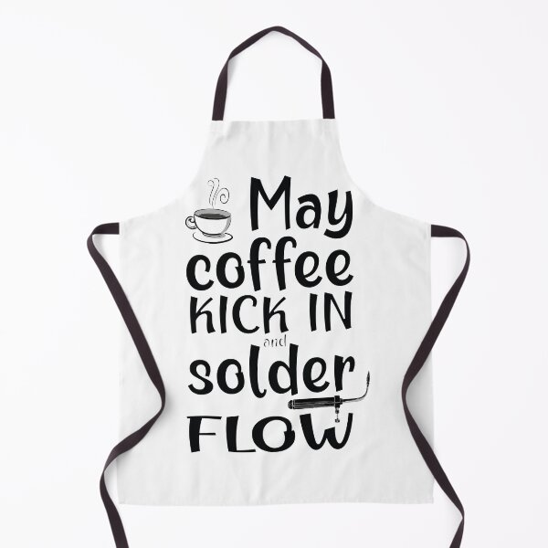 Item preview, May coffee kick in and solder flow black metalsmith meme torch jewelry soldering designed and sold by MetalicBabe.