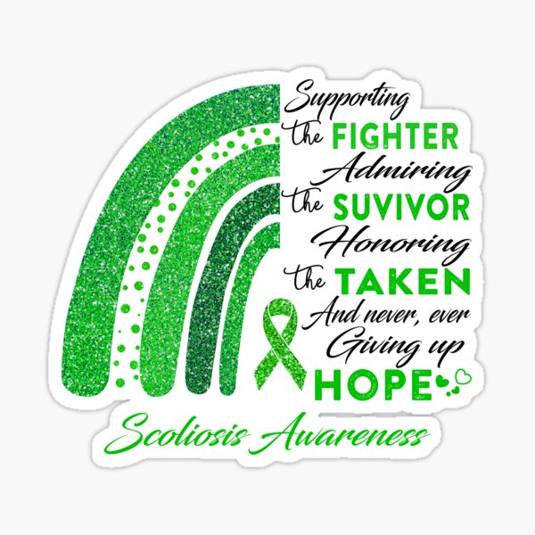 Item preview, Scoliosis Warrior Supporting Fighter  Awareness designed and sold by Gillosina.