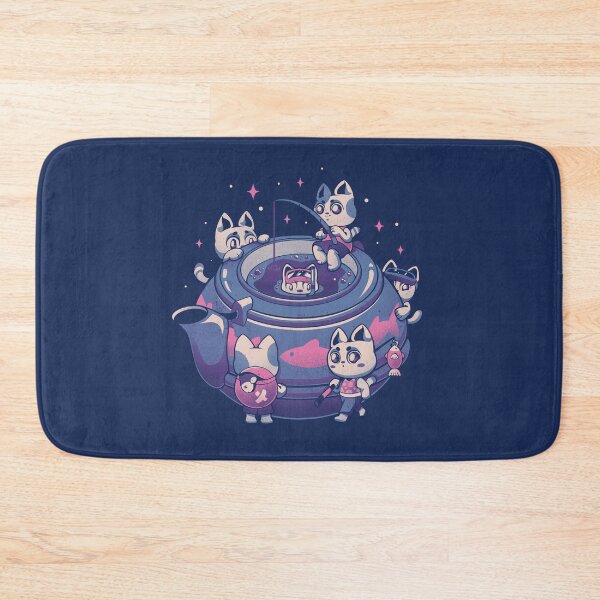 Item preview, Plenty Cats in the Tea - Cute Fishing Kitty Gift designed and sold by EduEly.