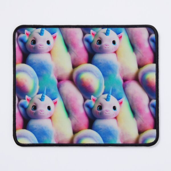 Item preview, Chubby Fuzzy Unicorn Tile designed and sold by sixblackroses.
