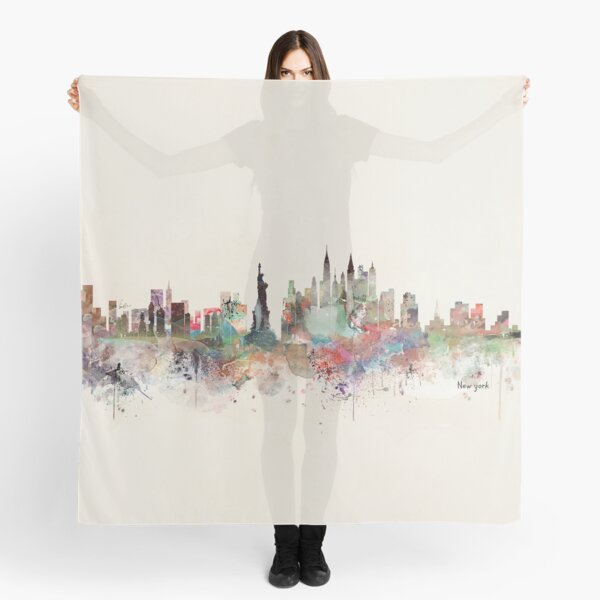new york city skyline Scarf